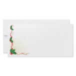 Christmas Holly Border Personalized Photo Card