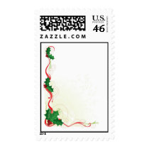 Christmas Holly Border Postage
