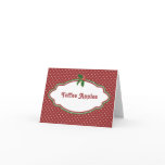 Christmas Holly Candy Buffet Candy Name card