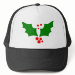 Christmas Holly Design Hat