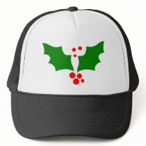 Christmas Holly Design hats by ChristmasStamps Christmas Holly Design hats