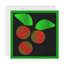 Christmas Holly I invitations