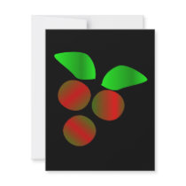 Christmas Holly invitations