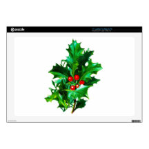 Christmas Holly Laptop Skins
