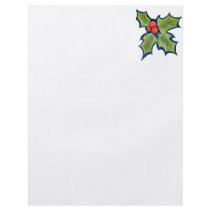 Christmas Holly Leaves, Red Berries flyers