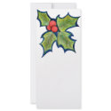 Christmas Holly Leaves, Red Berries rack cards by Lenora Christmas Holly Leaves, Red Berries rack cards