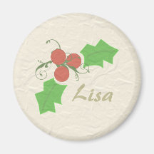 Christmas Holly Magnet