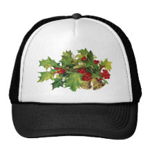 Christmas Holly, MIsteltoe and Brass Bells Hats
