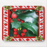 Christmas Holly Mousepad