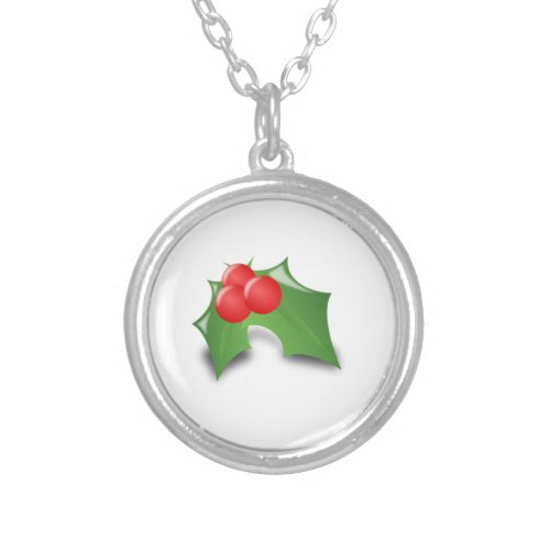 Christmas Holly Personalized Necklace