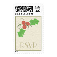 Christmas Holly Postage Stamps stamp