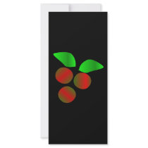 Christmas Holly rack cards