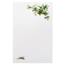 Christmas Holly stationery