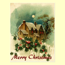 Christmas Home Postcard postcards