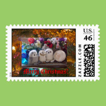 Christmas Hooties postage