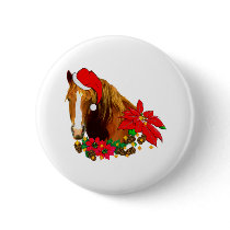 Christmas Horse buttons by orsobear Christmas Horse buttons