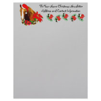 Christmas Horse Letterhead Design