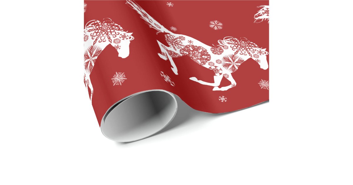 Christmas Horse Lover Wrapping Paper Zazzle