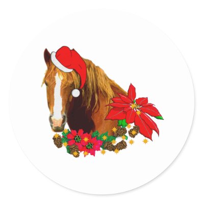 Christmas Horse stickers