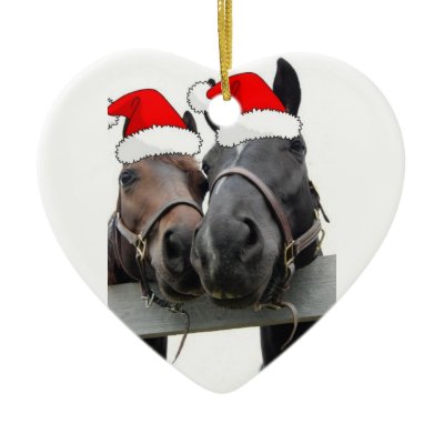 Christmas Horses Ornaments