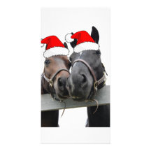 Christmas Horses Personalized Photo Card