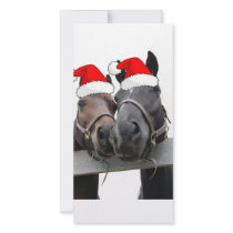 Christmas Horses Personalized Photo Card