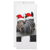 Christmas Horses Rack Card Template