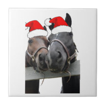 Christmas Horses Tile