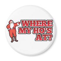 Christmas hos fridge magnet