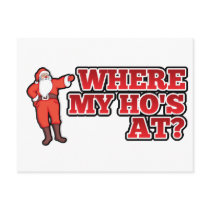 Christmas hos postcard