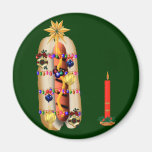 Christmas Hotdog Fridge Magnet