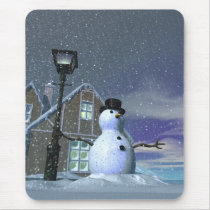 Christmas House Mousepad by MDKgraphics Christmas House Mousepad