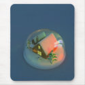 Christmas House snow globe 2 Mousepad by MDKgraphics Christmas House snow globe 2 Mousepad