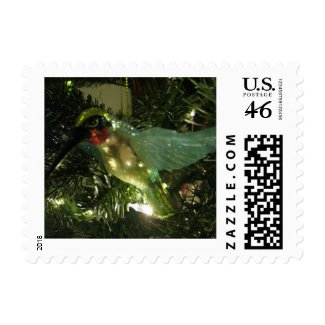 Christmas Humming Bird Ornament Postage Stamps