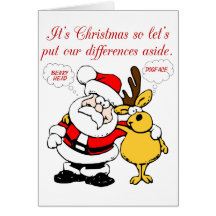 Christmas Humor: Stop Fighting & Reconcile Funny Cards