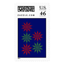 Christmas Ice Crystals postage
