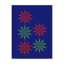Christmas Ice Crystals postcards by lonvig Christmas Ice Crystals postcards