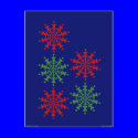 Christmas Ice Crystals postcards