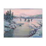 CHRISTMAS ICE SKATING by SHARON SHARPE Post Cards