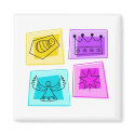 christmas icons magnets