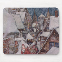 Christmas illustrations mousepads
