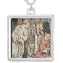 Christmas illustrations necklace