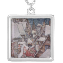 Christmas illustrations pendants