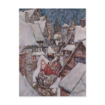Christmas illustrations postcards