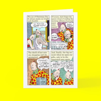 Christmas in Dingburg Greeting Card by Zippy