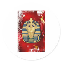 Christmas In Egypt Round Stickers