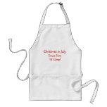 Christmas in July - Gonna Shop Til I Drop Aprons Christmas in July - Gonna Shop Til I Drop Aprons