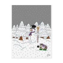 Christmas in Magic Tree Wood postcards