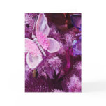 Christmas In pink And Purple Greeting Card