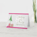 Christmas in Pink card